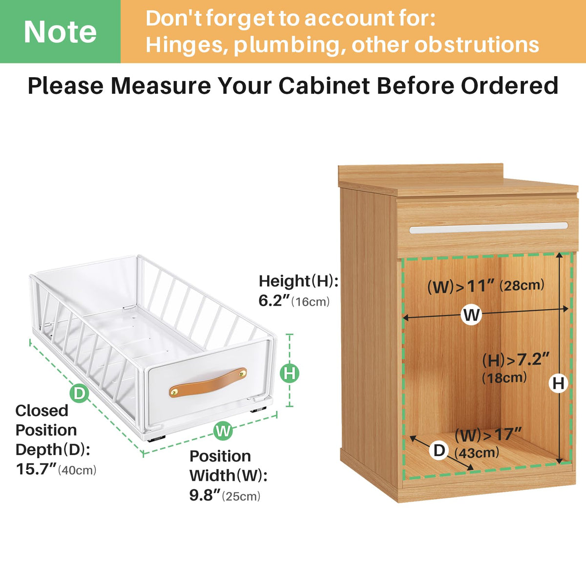 Kitstorack pull-out organizer side drawer extended for full visibility.