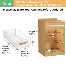 Kitstorack pull-out organizer side drawer extended for full visibility.
