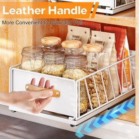 Kitstorack quiet sliding mechanism reduces kitchen noise during use.