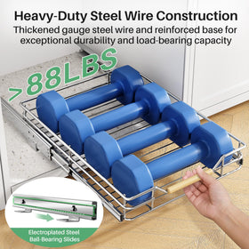 Kitstorack rust-resistant construction keeps pots and pans organized over time