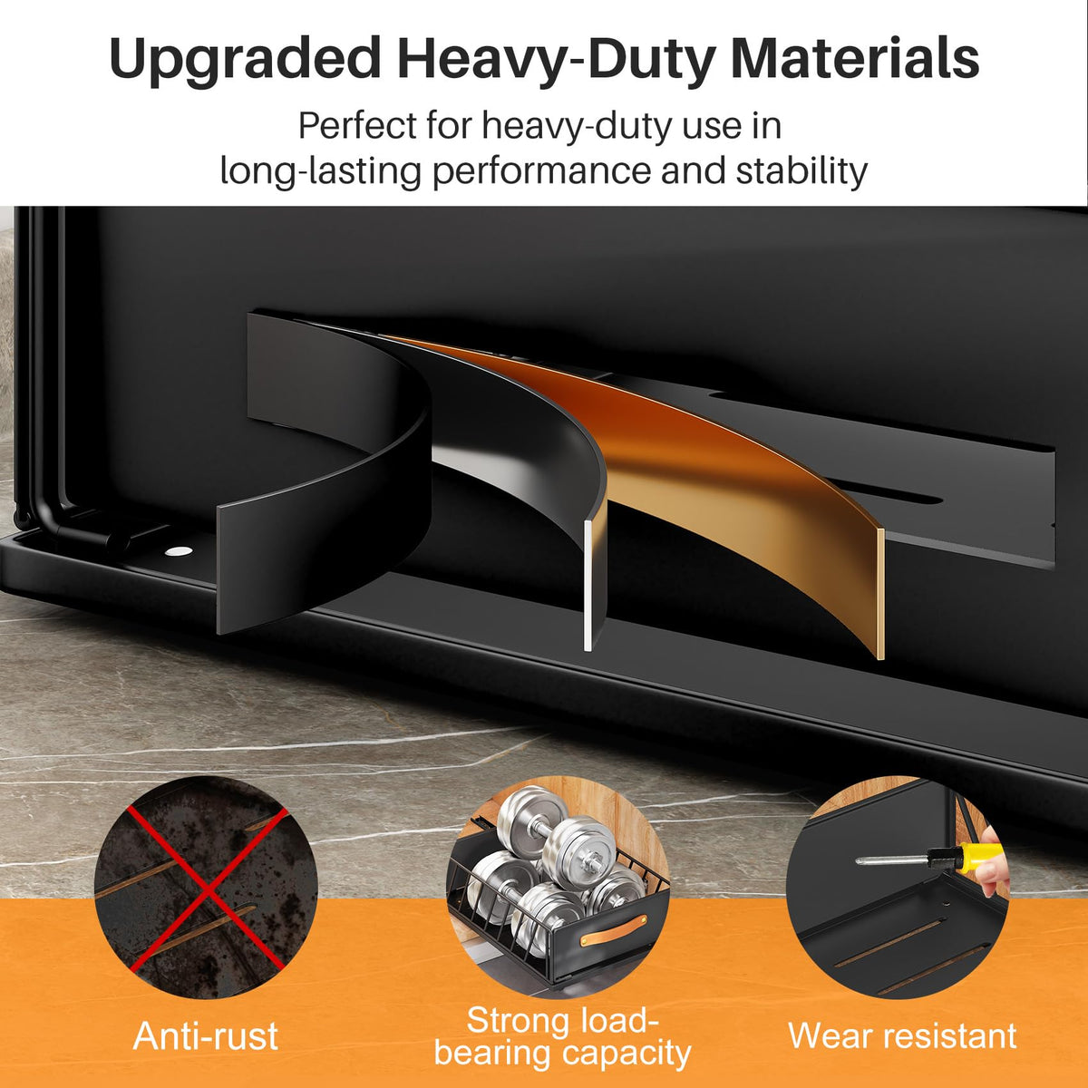 Kitstorack secure high-edge design preventing spills