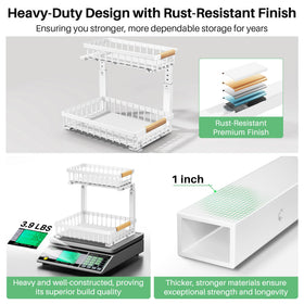Kitstorack stability cups and nano adhesives secure heavy loads.