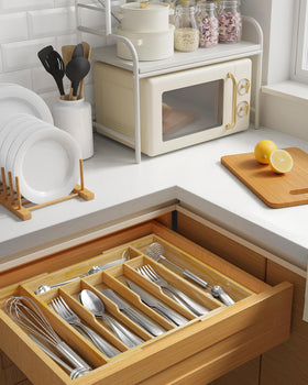 Eight-slot Kitsure design offering versatile storage in the kitchen