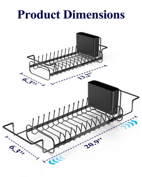 Kitsure anti-slip handles provide secure counter support during drying.