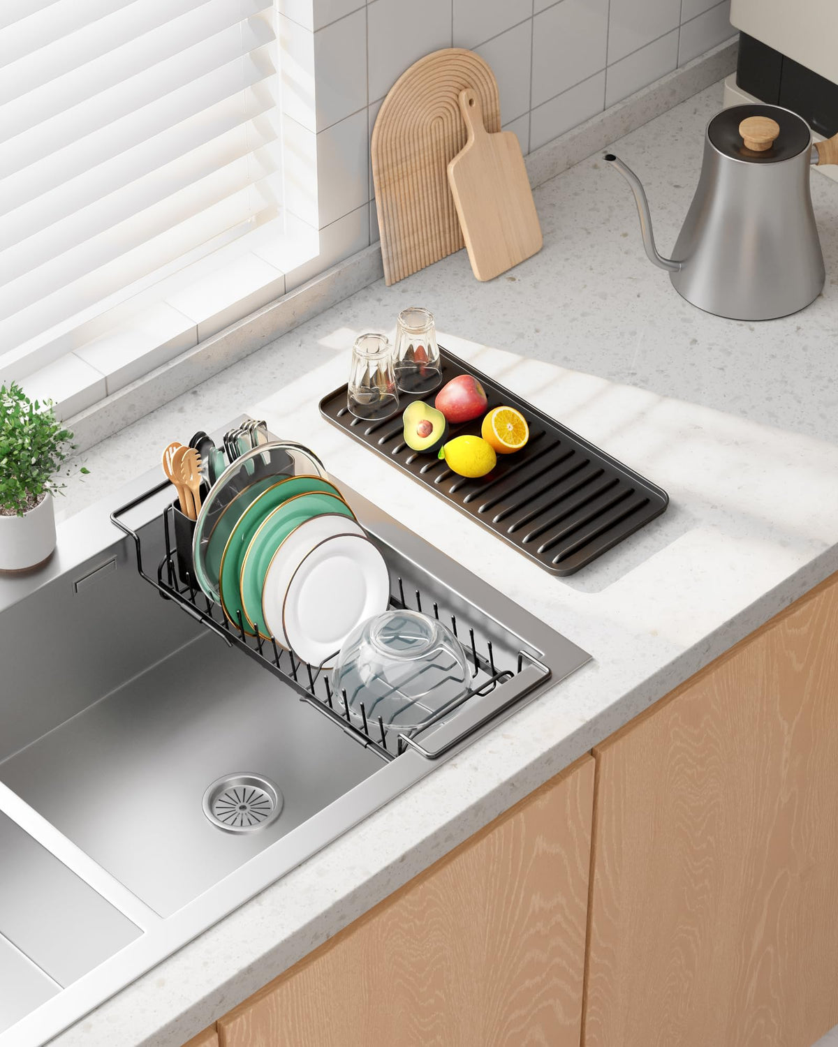 Kitsure compact design fits small kitchens while expanding capacity.