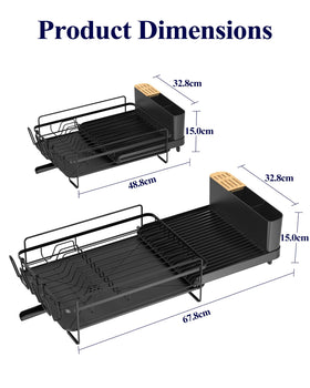 Kitsure integrated cutlery holder keeps spoons and forks organized.