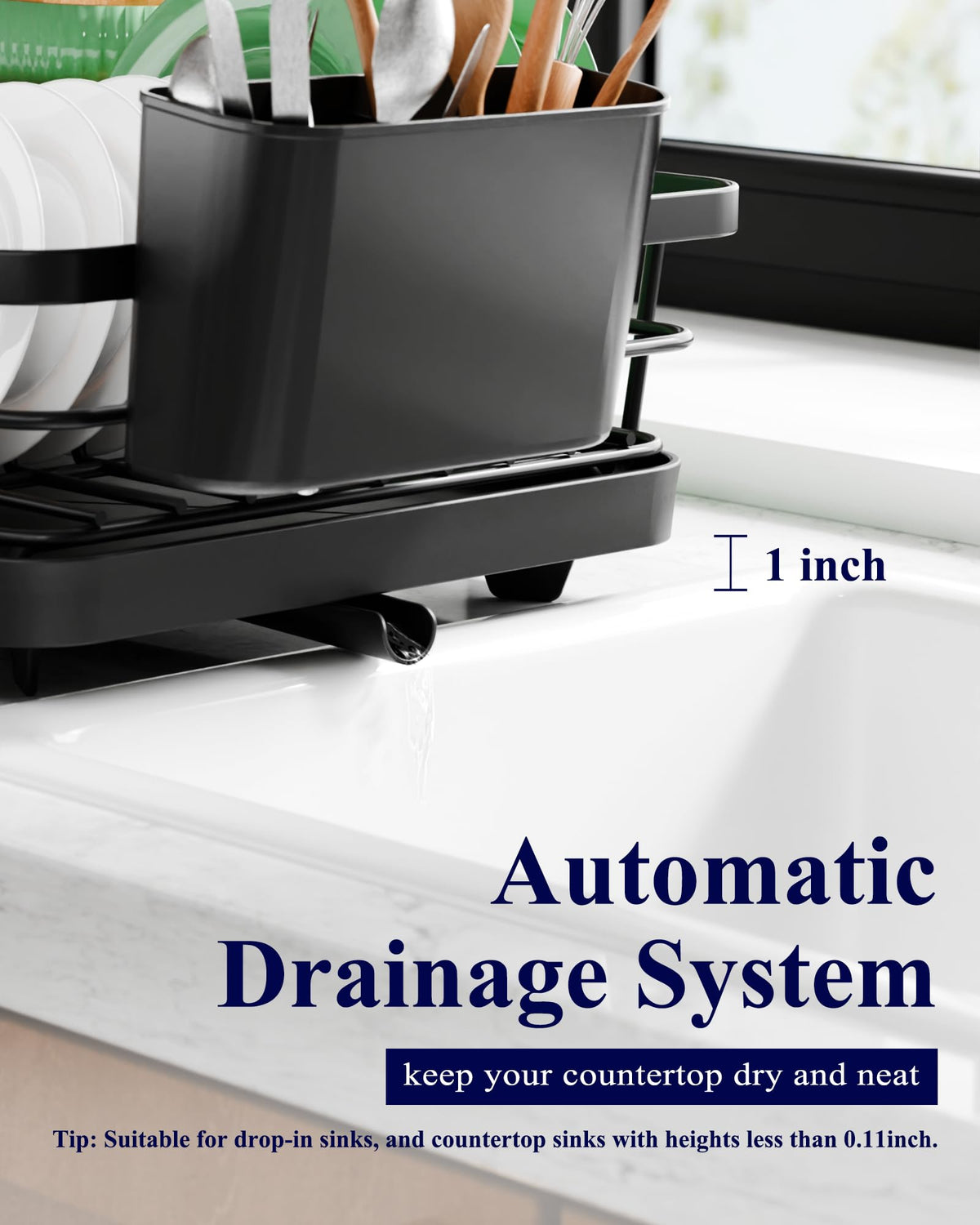 Kitsure rust-proof metal frame designed for moisture-prone kitchens.