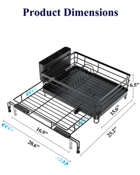 Kitsure removable draining tray channels water back to sink