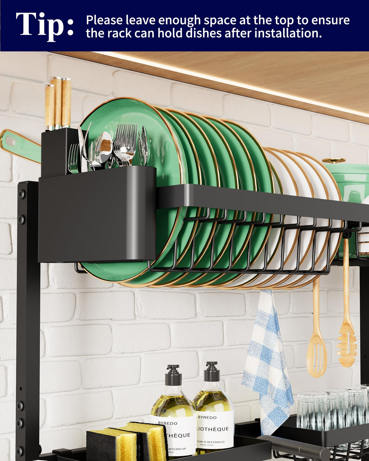 Kitsure suction cups grip the sink securely for stable drying rack.