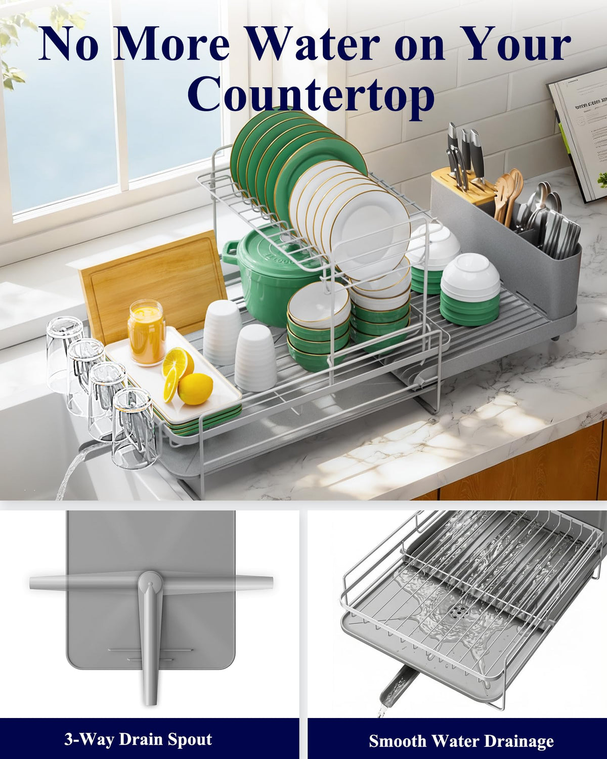 Kitsure rustless and fingerprint-free rack maintains a clean kitchen look
