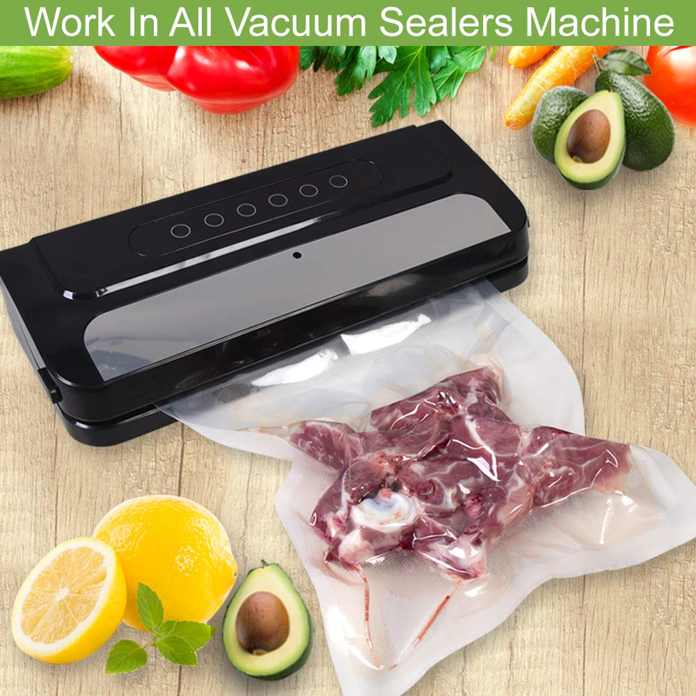 KitVacPak 11x20 bag roll set suitable for large portions and freezer prep.