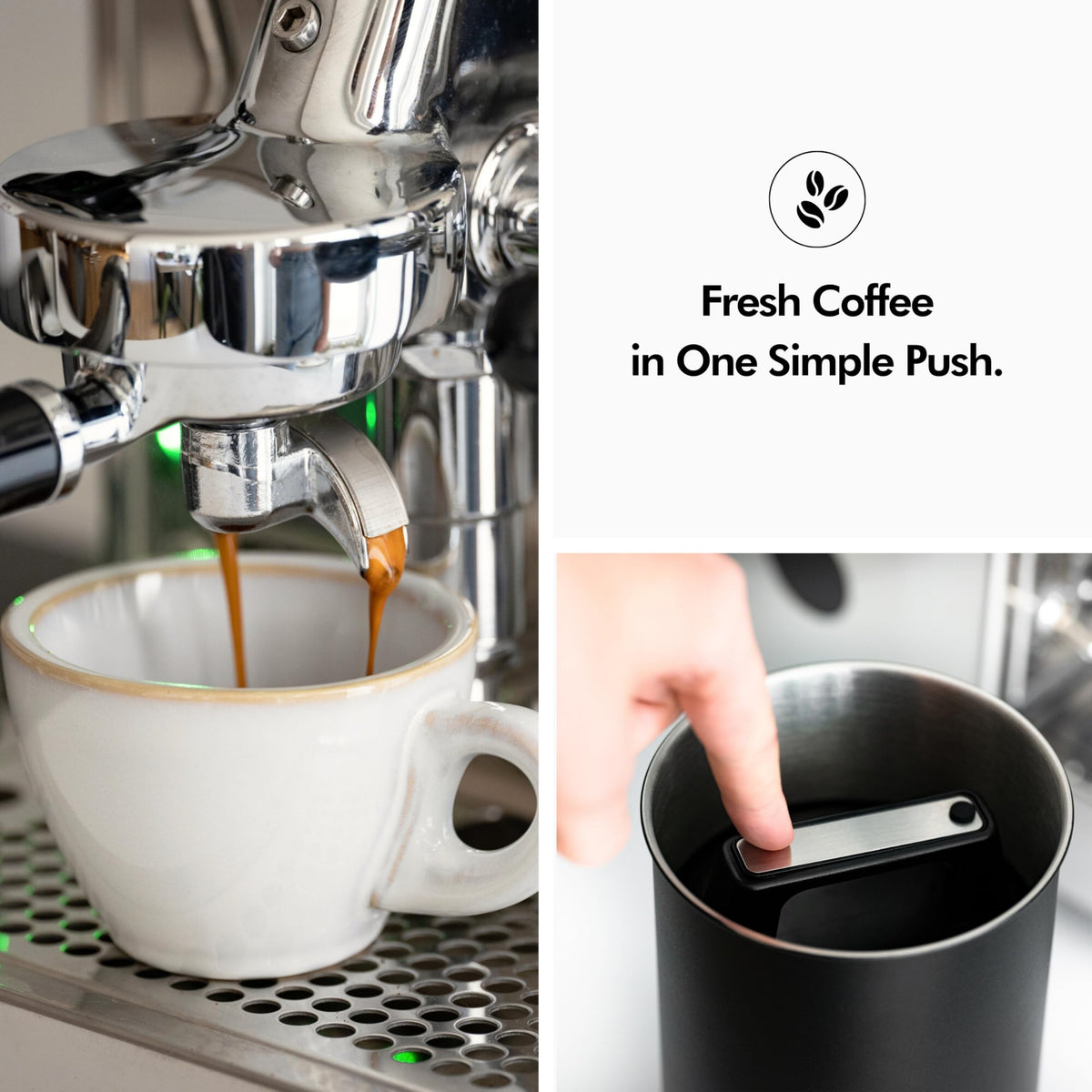 KIVY durable stainless steel canister designed for daily use.