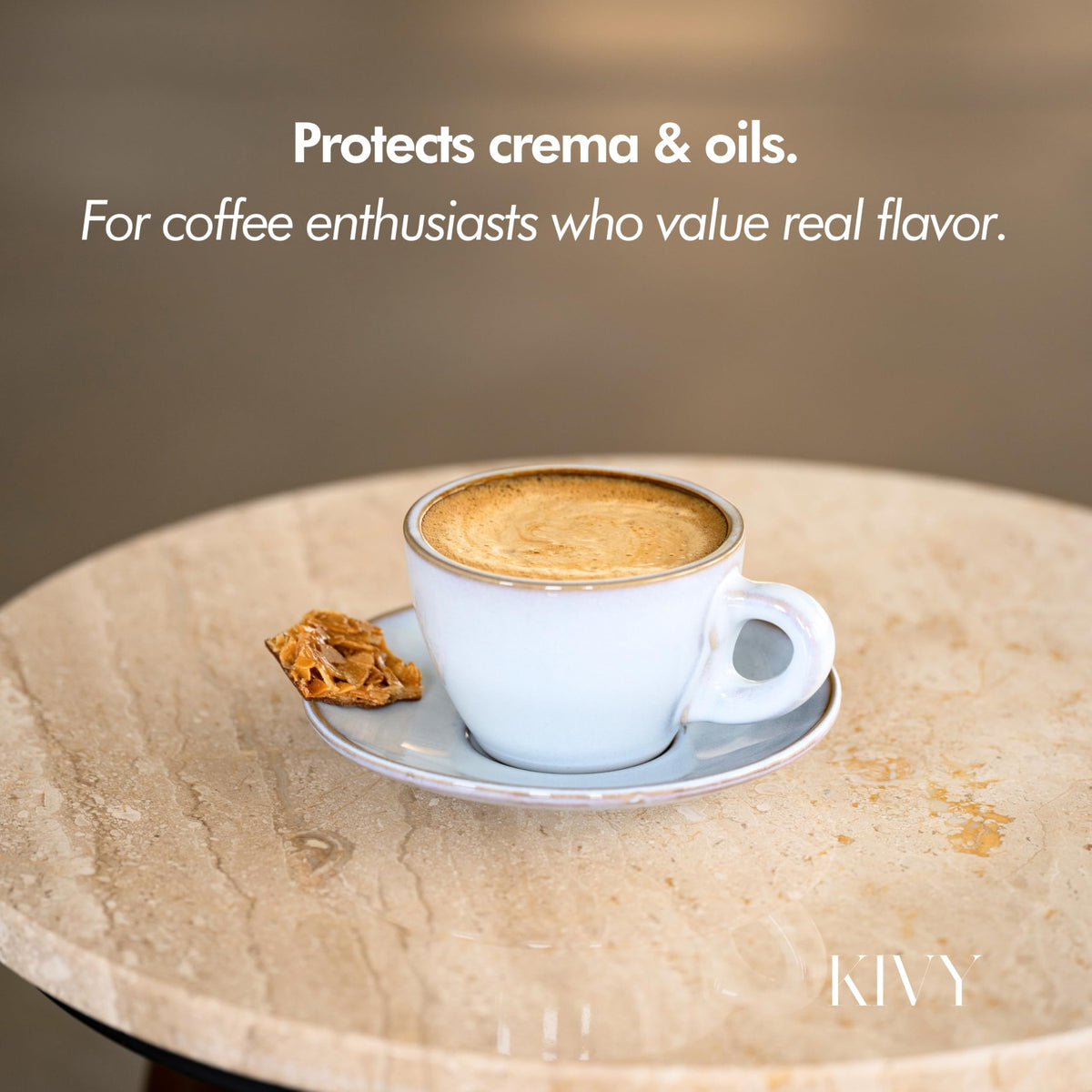 KIVY gift-ready packaging appeals to coffee lovers.