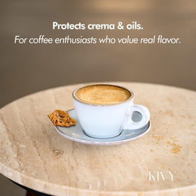 KIVY modern stainless steel finish suits contemporary coffee setups