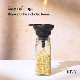 KIVY 4oz jars sized for easy spoon access and portion control