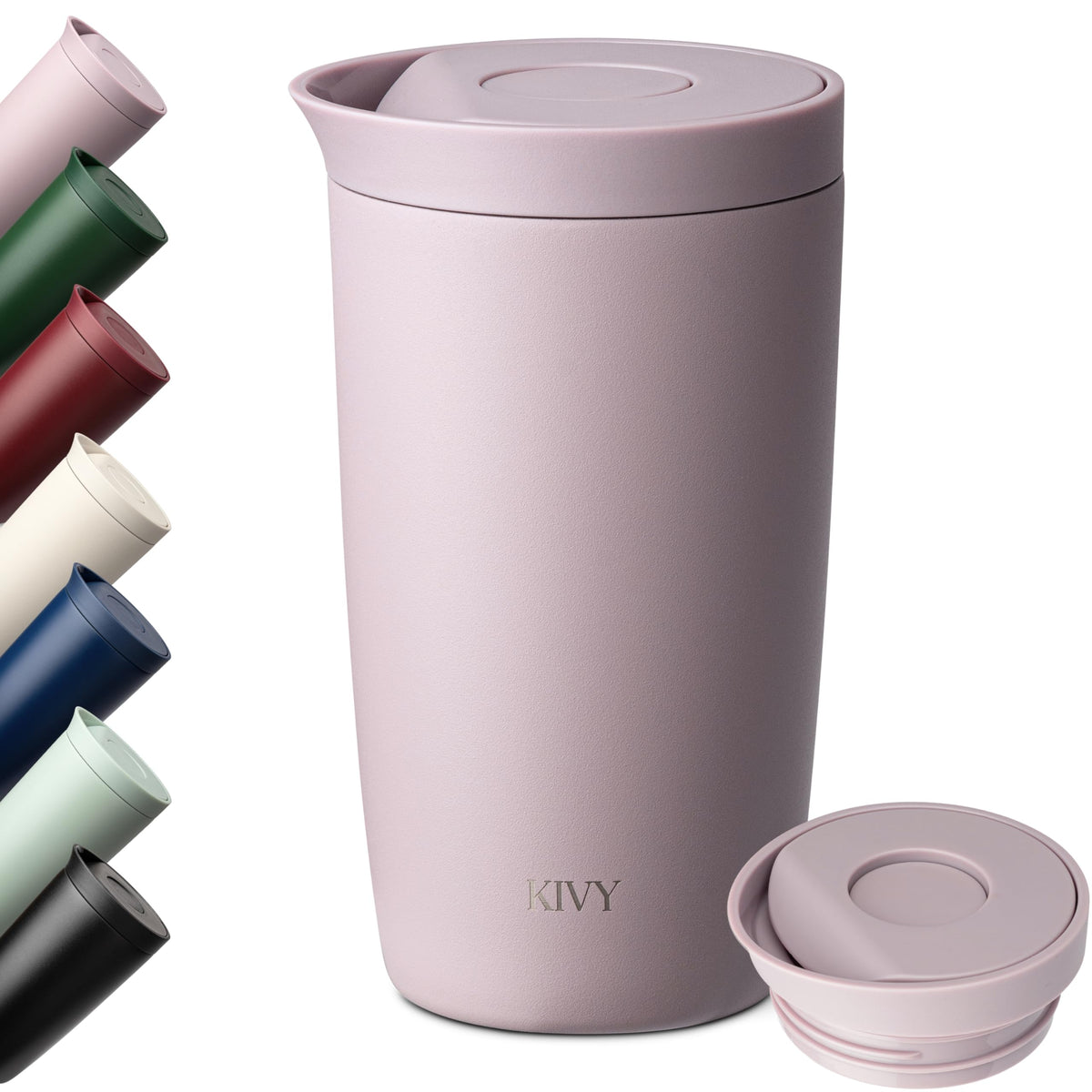 KIVY Travel Mug Tumbler with 24h cold insulation for on-the-go beverages.