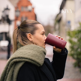KIVY Travel Mug is backpack-friendly for outdoor adventures.