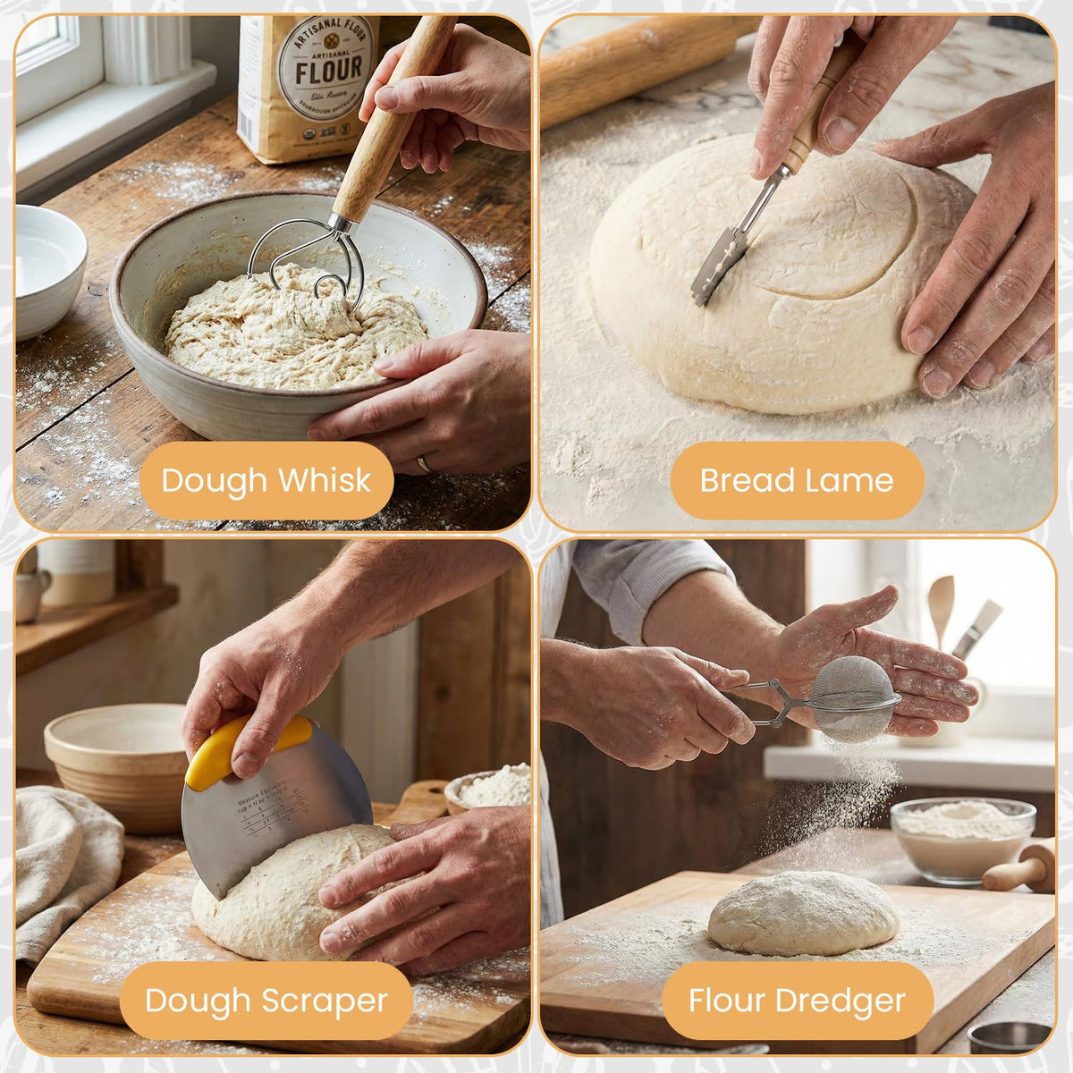 Kixbiz sourdough starter jar to monitor feeding progress.