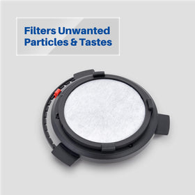 K&J Mr. Coffee charcoal disc model note focuses on non-compatible model warning.
