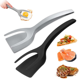 KJG Egg Flipper Spatula 2in1 grip and flip enabling precise egg turning