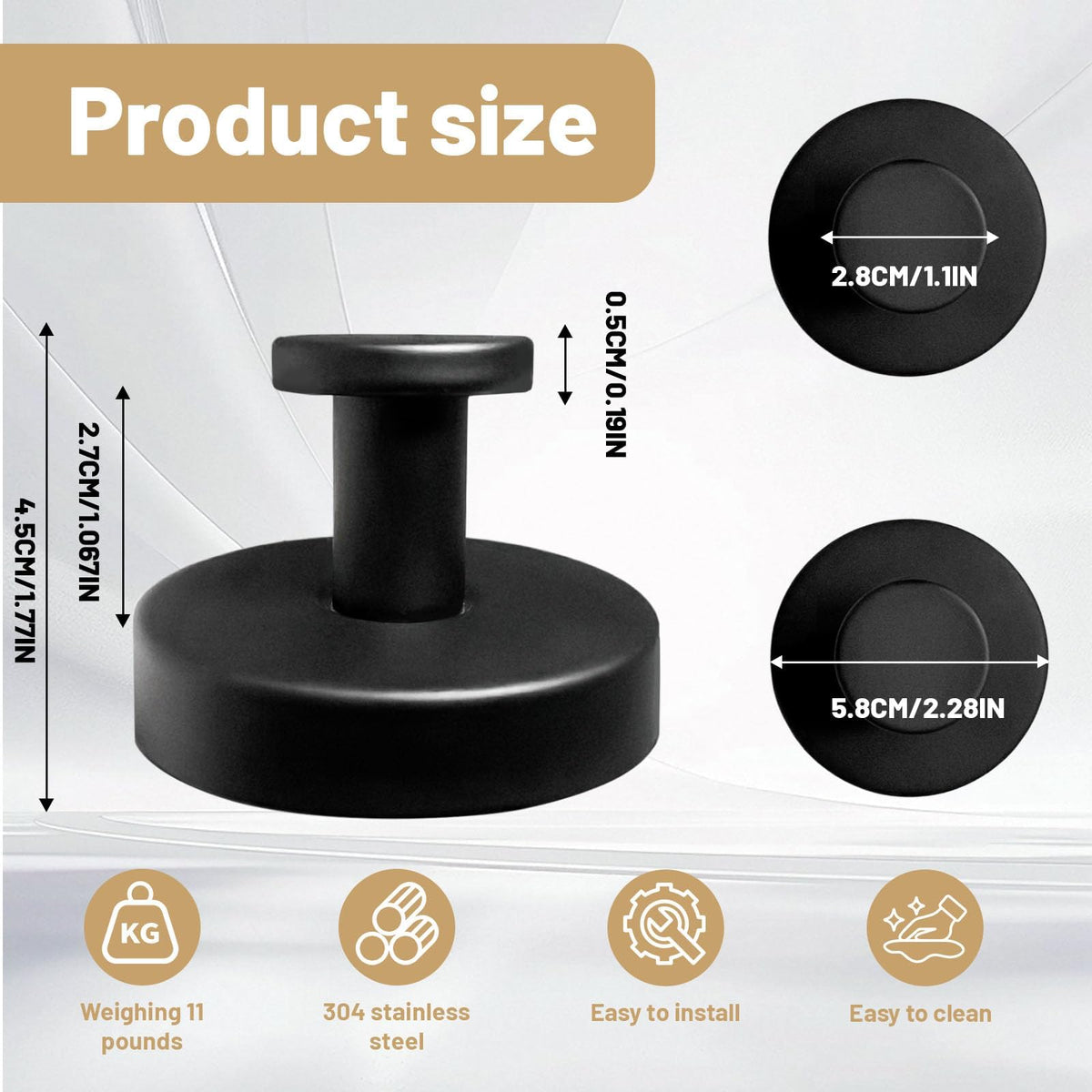 KJMAQI bathroom tile suction hook holds towels securely on tiles