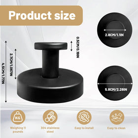 KJMAQI bathroom tile suction hook holds towels securely on tiles