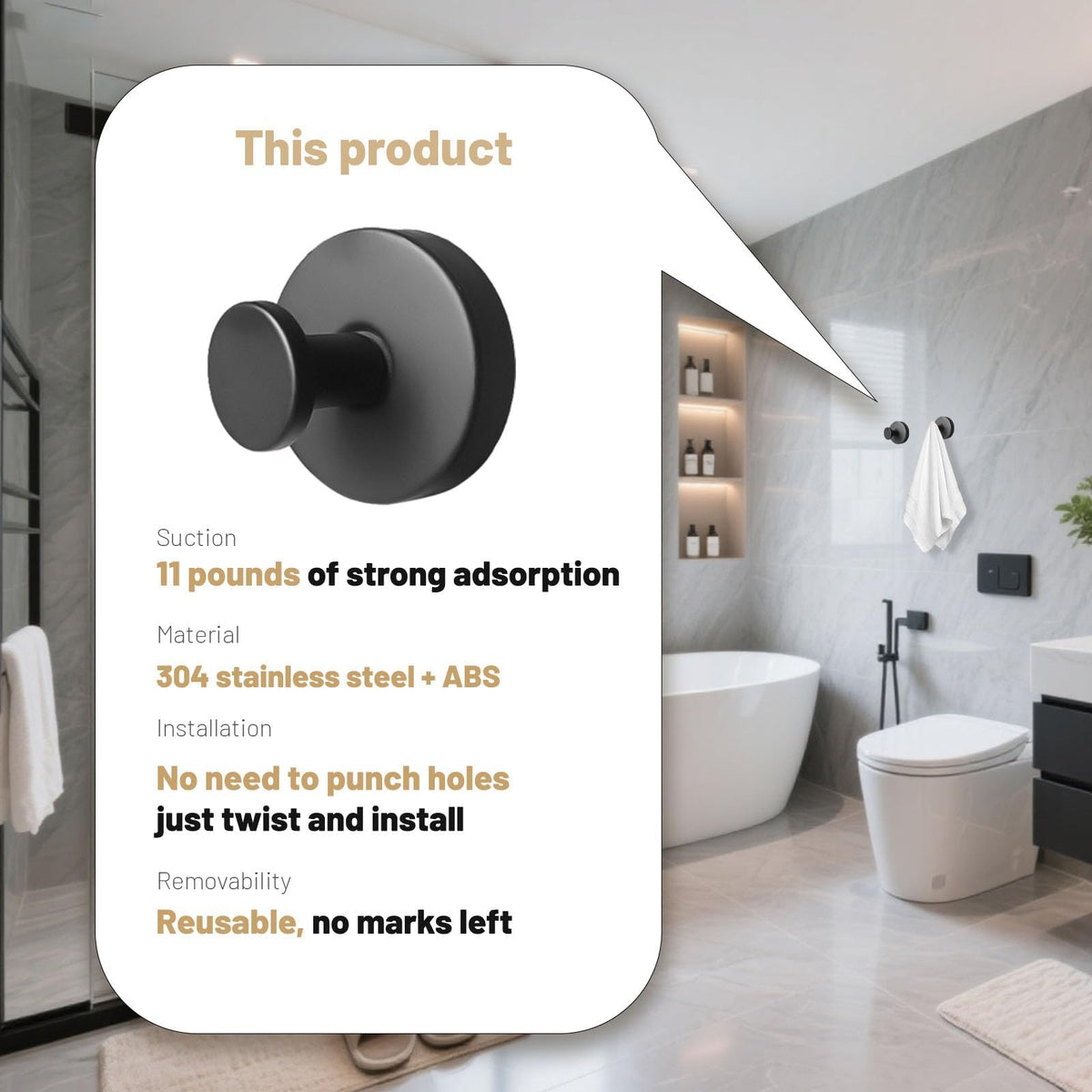 KJMAQI versatile hanging solution for towels and clothes across rooms