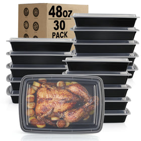Kkyvvy 48oz meal prep containers with lids for portion control