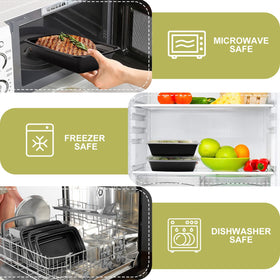 kkyvvy meal prep container stackable rectangular design saves space
