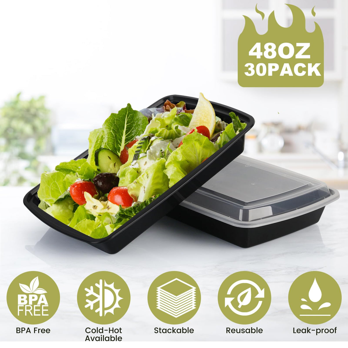 Kkyvvy to go meal prep containers ideal for lunch on the go