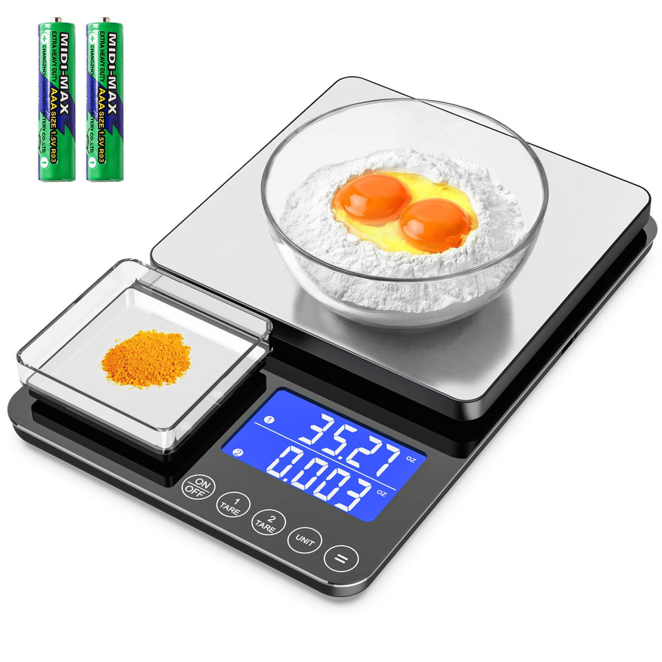 KKZ kitchen scale dual-platform for bulk and precise weighing.