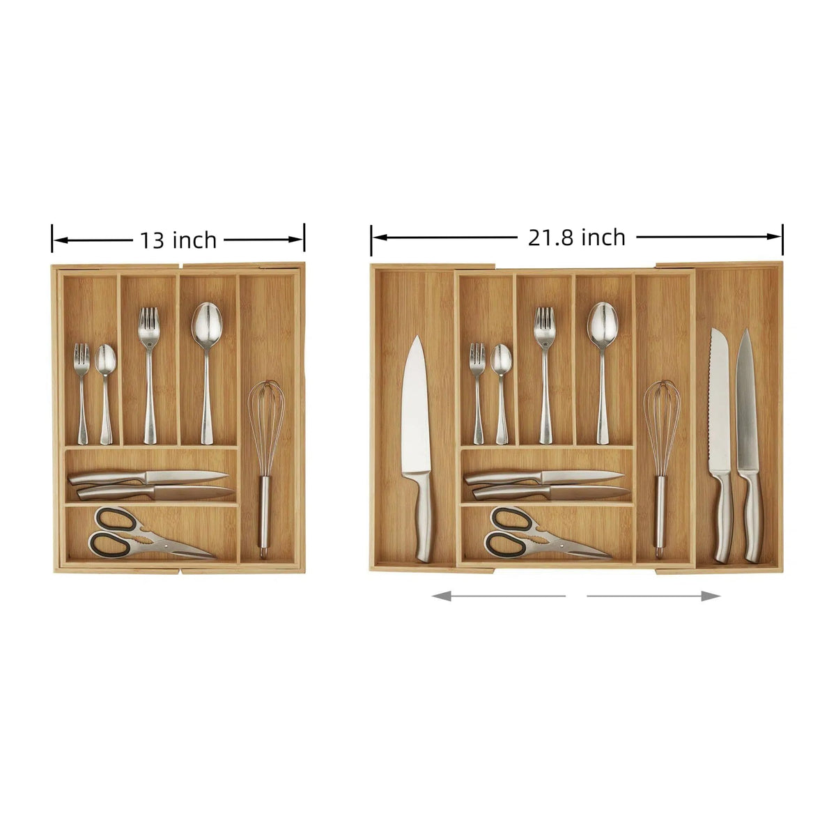 Klabelle non-slip pads prevent shifting in busy drawers