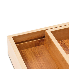 Gift-ready packaging of the Klabelle bamboo organizer