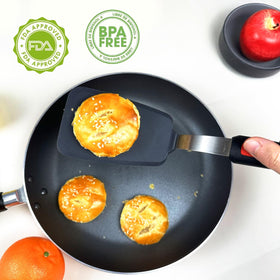 KLAQQED heat resistant spatula endures high temperatures up to 600°F