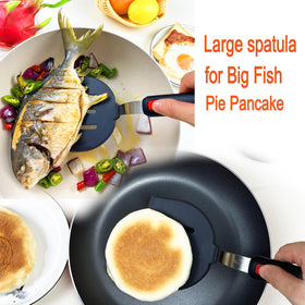 KLAQQED large pancake spatula ideal for pancakes and burgers
