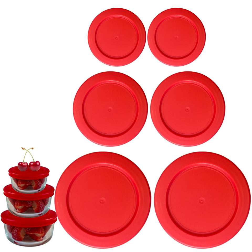 Klare Ware 2-cup red lid close-up highlighting airtight seal for leftovers.