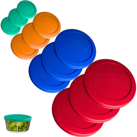 Klare Ware 1-cup green lid close-up showing airtight seal to keep leftovers fresh.