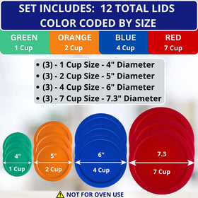 Klare Ware 2-cup orange lid fit demonstration prevents leaks during storage.