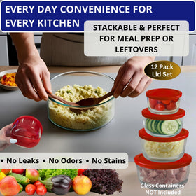 Klare Ware lid with airtight seal to keep leftovers fresh.