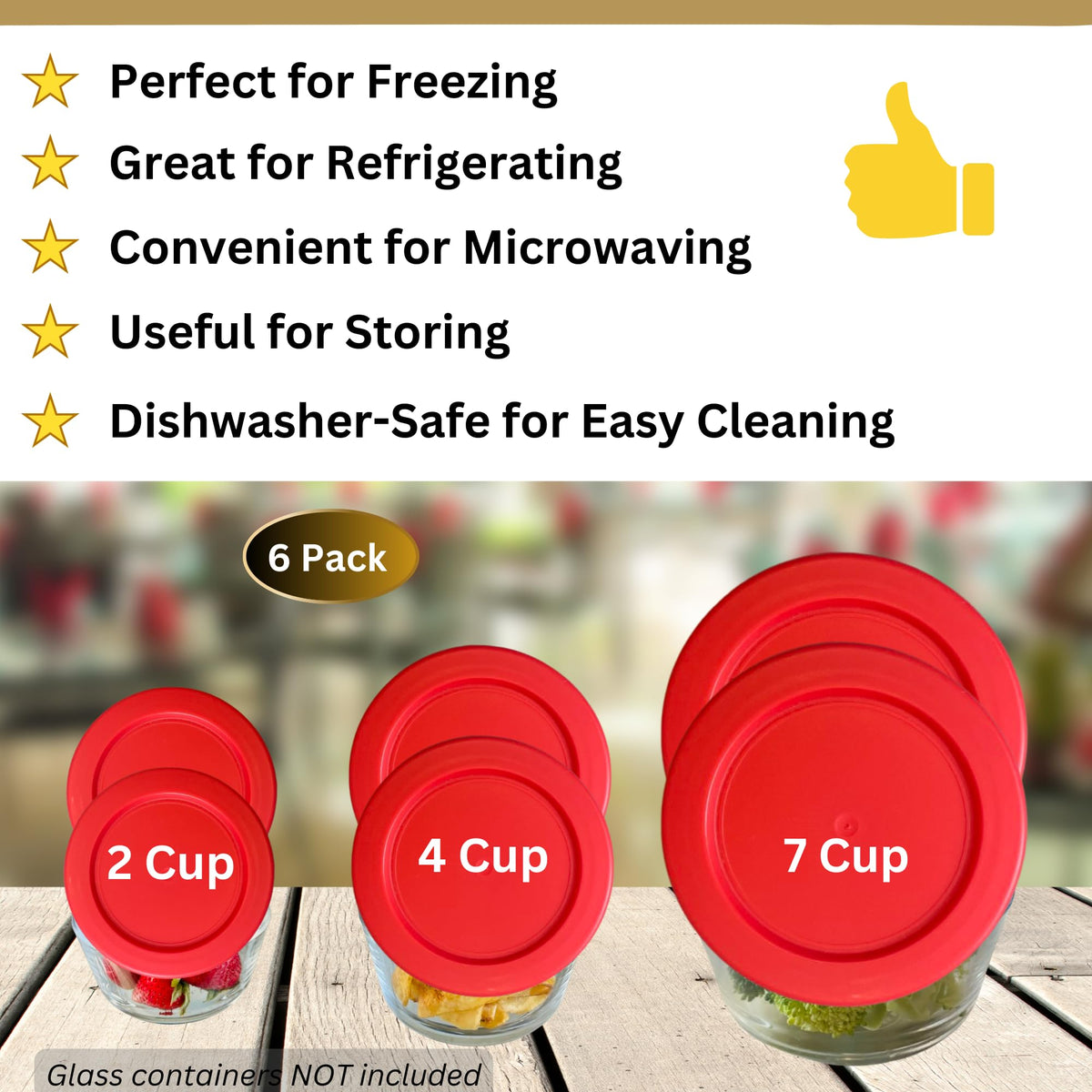 Klare Ware lid designed for top-rack dishwasher cleaning.