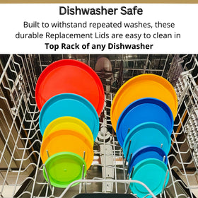 Klare Ware lid with label-friendly area for date marking.
