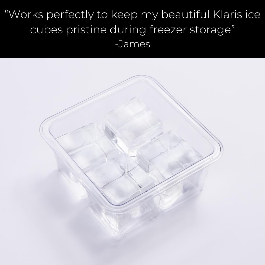 Klaris lid seal keeps ice fresh between batches.