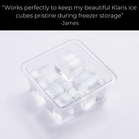 Klaris lid seal keeps ice fresh between batches.