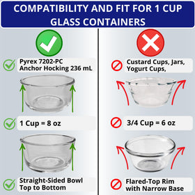 Klare Ware lid is top-rack dishwasher safe for easy cleanup.