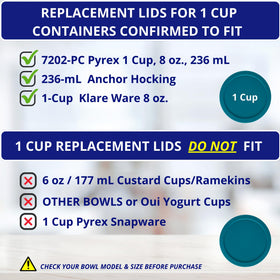 Klare Ware turquoise lid features secure-fit design to prevent leaks.