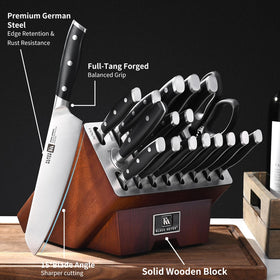 Klaus Meyer 8in carving knife gives clean slices for roasts