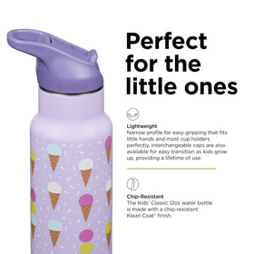 Klean Kanteen kid's bottle compact design fits small hands and backpacks
