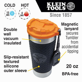 Klein Tools flip-top lid design enabling one-handed use on the job
