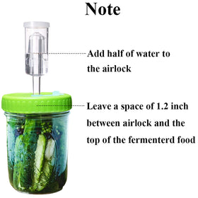 Klemon lid in use on a wide-mouth jar.