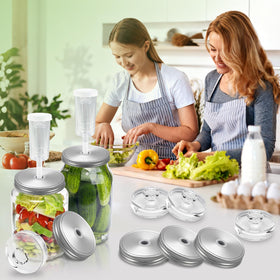 Klemon silicone lifter eases lid removal and reduces brine splashes.